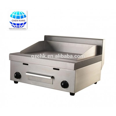 Comercial stainless steel flat gas griddle for restaurant equipment