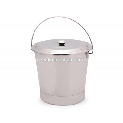 30L stainless steel milk bucket/ Stainless steel Inclined Pail with lip