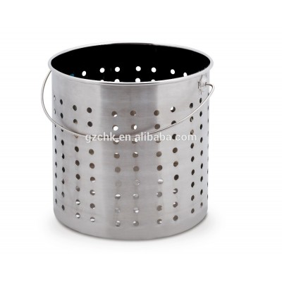 Stainless steel perforated bucket/stainless steel barrel with leaking hole