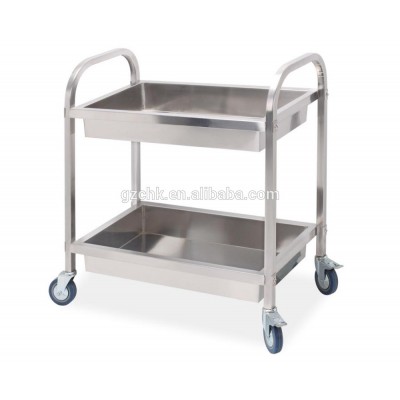 Stainless steel dirty dish collecting cart for sale