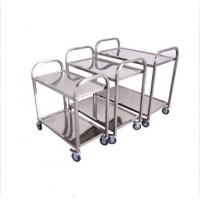 Leegin Hot Sale Stainless Steel Restaurant Food Service Trolley/Hotel cleaning trolley cart