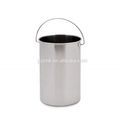 19L stainless steel milk bucket/ Stainless steel Inclined milk tea Pail without lip