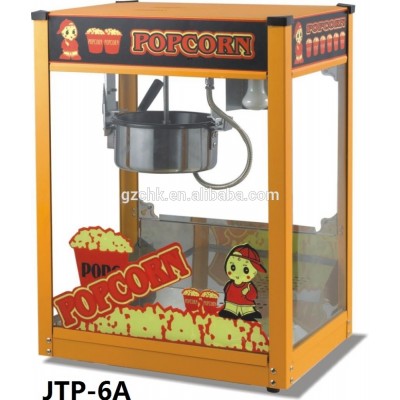 Table top Popcorn machine / yellow popcorn machine with cart for sale JTP-6A