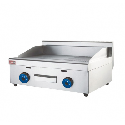 Gas griddle 1/2 flat 1/2 grooved/Teppanyaki Gas Griddle EG-722